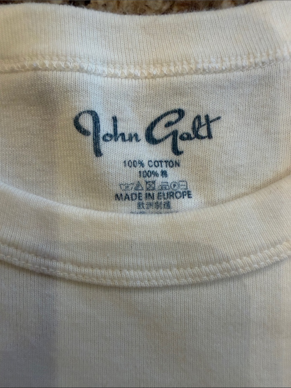 John Galt / Brandy Melville White Tee with Red Storytime Graphic - Picture 2 of 3